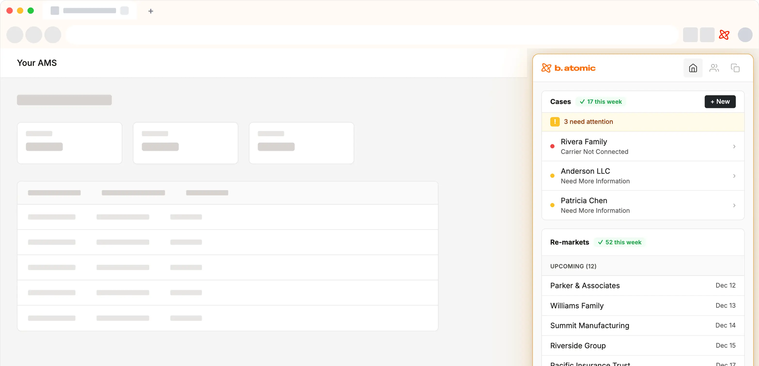NSC Extension Dashboard